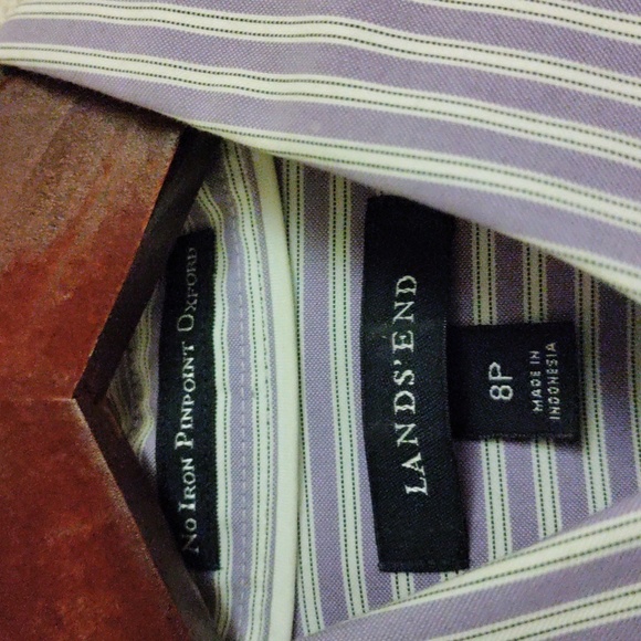 Prelove Women's Land End Wrinkle Free No Iron Button Front Shirt - Picture 3 of 4